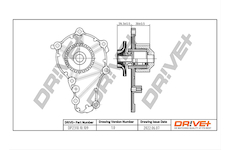 Vodní čerpadlo, chlazení motoru Dr!ve+ DP2310.10.109