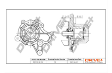 Vodní čerpadlo, chlazení motoru Dr!ve+ DP2310.10.110