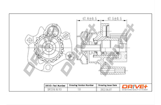 Vodní čerpadlo, chlazení motoru Dr!ve+ DP2310.10.113