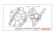 Vodní čerpadlo, chlazení motoru Dr!ve+ DP2310.10.117