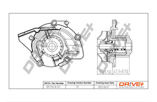 Vodní čerpadlo, chlazení motoru Dr!ve+ DP2310.10.122