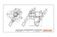 Vodní čerpadlo, chlazení motoru Dr!ve+ DP2310.10.125