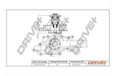 Vodní čerpadlo, chlazení motoru Dr!ve+ DP2310.10.128