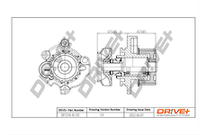 Vodní čerpadlo, chlazení motoru Dr!ve+ DP2310.10.135
