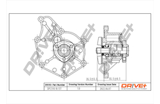 Vodní čerpadlo, chlazení motoru Dr!ve+ DP2310.10.137