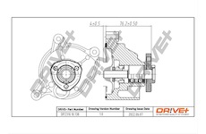 Vodní čerpadlo, chlazení motoru Dr!ve+ DP2310.10.138