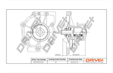 Vodní čerpadlo, chlazení motoru Dr!ve+ DP2310.10.140