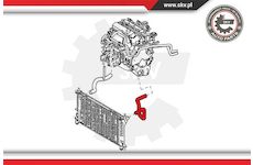 Hadice chladiče ESEN SKV 24SKV342