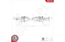 Hnací hriadeľ ESEN SKV 40SKV018