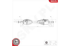 Hnací hriadeľ ESEN SKV 40SKV038