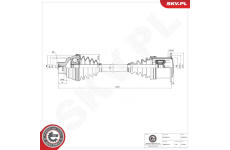 Hnací hriadeľ ESEN SKV 40SKV079