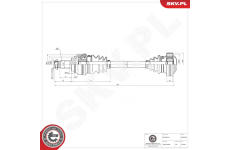 Hnací hriadeľ ESEN SKV 40SKV082