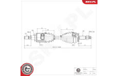 Hnací hriadeľ ESEN SKV 40SKV092