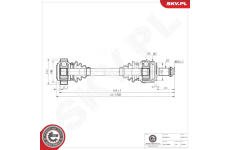 Hnací hriadeľ ESEN SKV 40SKV116