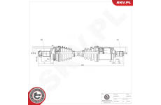 Hnací hriadeľ ESEN SKV 40SKV159