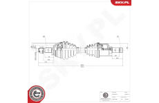 Hnací hriadeľ ESEN SKV 40SKV177