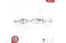 Hnací hriadeľ ESEN SKV 40SKV184