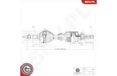 Hnací hřídel ESEN SKV 40SKV187