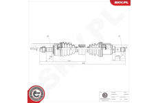 Hnací hřídel ESEN SKV 40SKV202