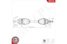 Hnací hriadeľ ESEN SKV 40SKV212