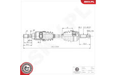 Hnací hriadeľ ESEN SKV 40SKV240