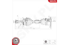 Hnací hriadeľ ESEN SKV 40SKV242