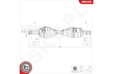 Hnací hriadeľ ESEN SKV 40SKV262