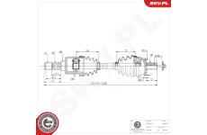 Hnací hriadeľ ESEN SKV 40SKV291