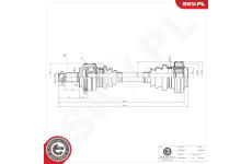 Hnací hřídel ESEN SKV 40SKV294