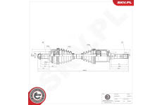 Hnací hriadeľ ESEN SKV 40SKV317