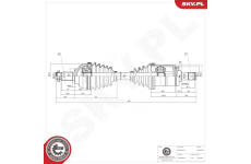 Hnací hriadeľ ESEN SKV 40SKV321