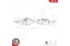 Hnací hřídel ESEN SKV 40SKV325