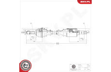 Hnací hriadeľ ESEN SKV 40SKV344