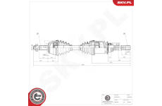 Hnací hřídel ESEN SKV 40SKV350