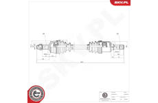 Hnací hriadeľ ESEN SKV 40SKV357