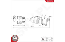 Hnací hřídel ESEN SKV 40SKV383