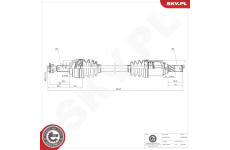 Hnací hriadeľ ESEN SKV 40SKV385