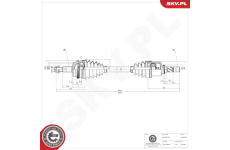 Hnací hřídel ESEN SKV 40SKV397