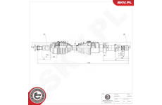 Hnací hriadeľ ESEN SKV 40SKV413