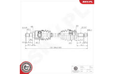 Hnací hřídel ESEN SKV 40SKV424