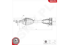 Hnací hriadeľ ESEN SKV 40SKV442