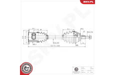 Hnací hriadeľ ESEN SKV 40SKV443