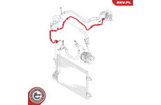 Vysokotlaké / nízkotlaké vedení, klimatizace SKV GERMANY 43SKV559