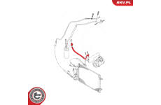 Vysokotlaké / nízkotlaké vedení, klimatizace SKV GERMANY 43SKV564