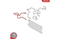 Vysokotlaké / nízkotlaké vedení, klimatizace SKV GERMANY 54SKV614
