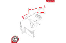 Vysokotlaké / nízkotlaké vedení, klimatizace SKV GERMANY 54SKV706