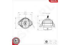 Zaveseni motoru ESEN SKV 75SKV048