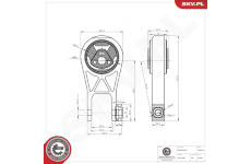 Zaveseni motoru ESEN SKV 75SKV073