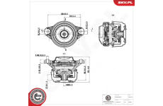Ulożenie motora ESEN SKV 75SKV118