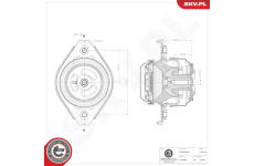 Zaveseni motoru ESEN SKV 75SKV120